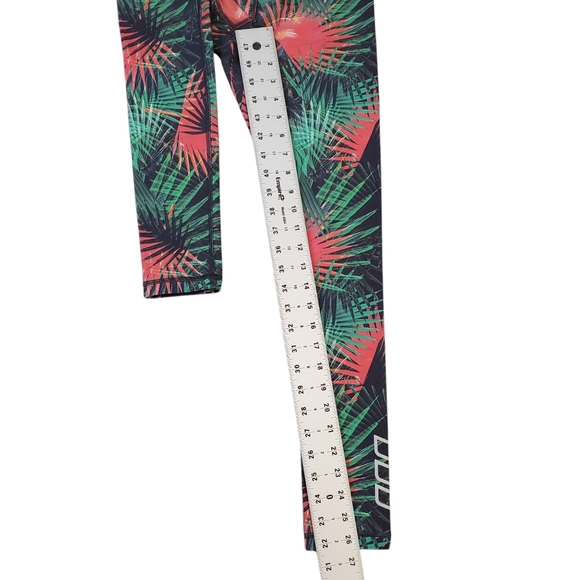 Lorna Jane Leggings Womens Size Small Tropicana Floral Print Mid-Rise Tights - Picture 7 of 10